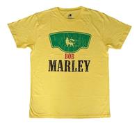 Bob Marley - Camiseta vintage con etiqueta verde, amarillo, L