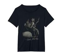 Bob Marley Catch A Fire - Camiseta para Guitarra Camiseta, Mujer Tallas Grandes, Negro, 4XL Grande