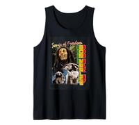 Bob Marley Freedom Vintage Reggae Música de Rock Off Camiseta sin Mangas