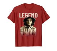 Bob Marley Leyenda Camiseta, Hombre, Arándano, S