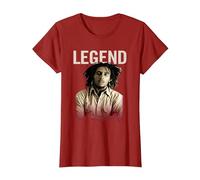 Bob Marley Leyenda Camiseta, Mujer, Arándano, S