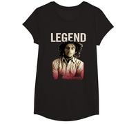 Bob Marley Leyenda Camiseta, Niñas, Negro, S