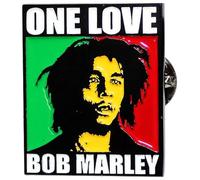 Bob Marley One Love Pin Badge One Size, Negro , Talla única