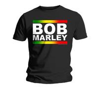 Bob Marley Rasta Band Block con licencia Camiseta hombre