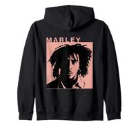Bob Marley Square Reggae Música de Rock Off Sudadera con Capucha