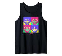 Bob Ross Bright Pop Art Camiseta sin Mangas