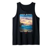 Bob Ross by The Sea Camiseta sin Mangas