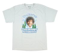 Bob Ross - Camiseta - Manga Corta - Hombre Gris Gris Large