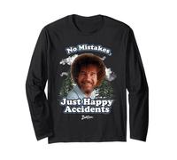 Bob Ross Happy Clouds Manga Larga