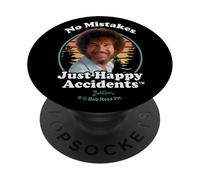 Bob Ross Happy Retro PopSockets PopGrip Adhesivo