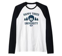 Bob Ross Happy Trees University Camiseta Manga Raglan