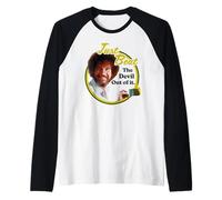 Bob Ross Just Beat The Devil out of It Camiseta Manga Raglan