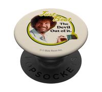 Bob Ross Just Beat The Devil out of It PopSockets PopGrip Adhesivo