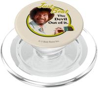 Bob Ross Just Beat The Devil out of It PopSockets PopGrip para MagSafe