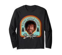 Bob Ross Little Trees Badge Manga Larga