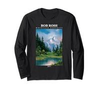 Bob Ross Mountain Serenity Manga Larga