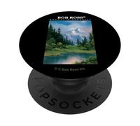 Bob Ross Mountain Serenity PopSockets PopGrip Adhesivo