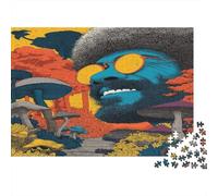 Bob Ross Puzzles Imposible,desafío for Adults Pintor Juego Educativo 1000 Piezas Obra De Arte De Juego De para Adultos Y Niños Mayores De 12 Años 1000pcs (75x50cm)