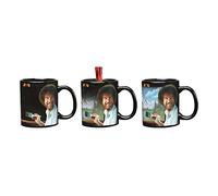 Bob Ross Taza cambiante de calor, cerámica, 11 onzas, color de pintura cobra vida cuando se añade líquido caliente