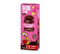 Bob Snail Choco Snack de Manzana y Frambuesa en Chocolate Negro - 30 g