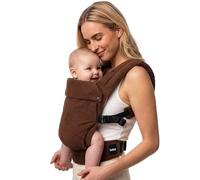 Boba Auri Portabebés - Pana y Algodón, 3 Posiciones Ergonómicas (Frontal Hacia Dentro/Frontal Hacia Fuera/Espalda), Posición “M” con Asiento Ajustable (3,2-20 kg)