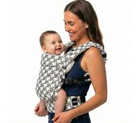 Boba Auri Portabebés - Jacquard de Pata de Gallo, 3 Posiciones Ergonómicas (Frontal Hacia Dentro/Frontal Hacia Fuera/Espalda), Posición “M” con Asiento Ajustable (3,2-20 kg)