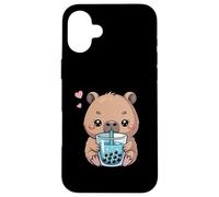 Boba Capybara Boba Tea Bubble Tea Kawaii Anime Capybara Girl Carcasa para iPhone 16 Plus