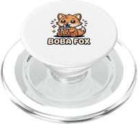Boba Fox Design Lindo Zorro Bubble Tea Kawaii PopSockets PopGrip para MagSafe