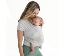 Boba Freedom Together Fular Portabebés Ergonómico. Ligero y Transpirable de Malla para Recién Nacidos y Bebés (3,2-15,9 kg), Fular Elástico de Verano, Talla Única, Grey