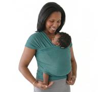 Boba Freedom Together Fular Portabebés Ergonómico. Ligero y Transpirable de Malla para Recién Nacidos y Bebés (3,2-15,9 kg), Fular Elástico de Verano, Talla Única, Green