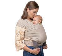 Boba Fular Portabebé Elástico, Algodón, Recién Nacido, Beige