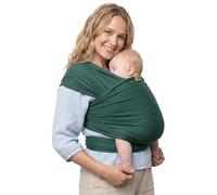Boba fular portabebé para recién nacidos y niños - Porta bebés recién nacido elástico - Porteo bebé manos libres - Marsupio bebé - Porta bebé y niño de 3 a 15 kilos (Serenity Organic Rainforest)