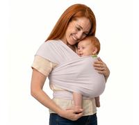 Boba Serenity Organic Stone - Fular portabebés desde el nacimiento hasta 15 kg, viscosa de bambú suave y transpirable, para bebés recién nacidos hasta niños pequeños, fácil de atar