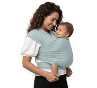 Boba fular portabebé para recién nacidos y niños - Portabebés recién nacido elástico - Porteobebé manos libres - Marsupiobebé - Portabebé y niño de 3 a 15 kilos (Serenity Sea Mist)