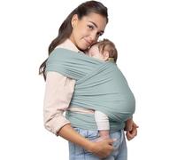 Boba fular portabebé para recién nacidos y niños - Portabebés recién nacido elástico - Porteobebé manos libres - Marsupiobebé - Portabebé y niño de 3 a 15 kilos (Serenity Sea Mist)