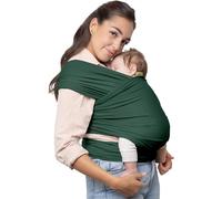 Boba fular portabebé para recién nacidos y niños - Porta bebés recién nacido elástico - Porteo bebé manos libres - Marsupio bebé - Porta bebé y niño de 3 a 15 kilos (Serenity Organic Rainforest)