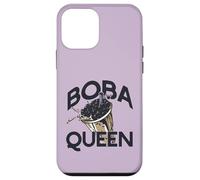 Boba Queen Bebida Té de Burbujas Cadera Perla Leche Carcasa para iPhone 12 Mini