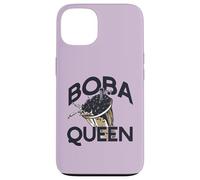 Boba Queen Bebida Té de Burbujas Cadera Perla Leche Carcasa para iPhone 13