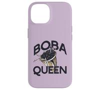 Boba Queen Bebida Té de Burbujas Cadera Perla Leche Carcasa para iPhone 14