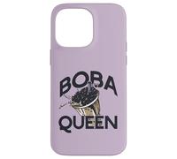 Boba Queen Bebida Té de Burbujas Cadera Perla Leche Carcasa para iPhone 14 Pro MAX