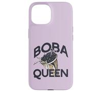 Boba Queen Bebida Té de Burbujas Cadera Perla Leche Carcasa para iPhone 15