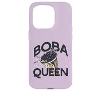 Boba Queen Bebida Té de Burbujas Cadera Perla Leche Carcasa para iPhone 15 Pro