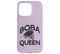 Boba Queen Bebida Té de Burbujas Cadera Perla Leche Carcasa para iPhone 15 Pro MAX