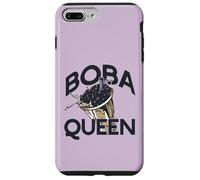 Boba Queen Bebida Té de Burbujas Cadera Perla Leche Carcasa para iPhone 7 Plus/8 Plus