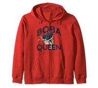 Boba Queen Bebida Té de Burbujas Cadera Perla Leche Sudadera con Capucha