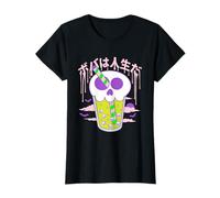 Boba Skull Bubble Tea Cup Halloween Camiseta