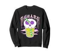Boba Skull Bubble Tea Cup Halloween Sudadera