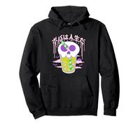 Boba Skull Bubble Tea Cup Halloween Sudadera con Capucha