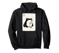 Boba Tea Grumpy Frog Funny Kawaii Japonés Sudadera con Capucha
