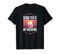 Boba Tea Is My Valentine Divertido Anti Valentine Boba Love Camiseta